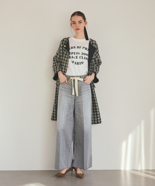 GRACE CLASS（グレースクラス）の「ステンシルレタードT（Tシャツ/カットソー・レディース・ブラック・36）」の7枚目の写真