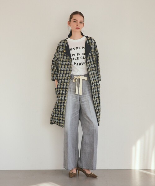 GRACE CLASS（グレースクラス）の「ステンシルレタードT（Tシャツ/カットソー・レディース・ブラック・36）」の8枚目の写真