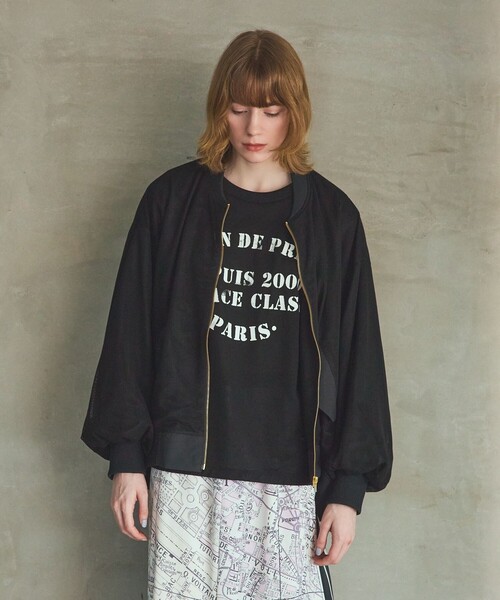 GRACE CLASS（グレースクラス）の「ステンシルレタードT（Tシャツ/カットソー・レディース・ブラック・36）」の12枚目の写真