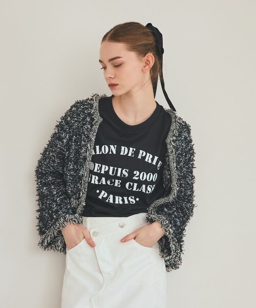 GRACE CLASS（グレースクラス）の「ステンシルレタードT（Tシャツ/カットソー・レディース・ブラック/ホワイト・36）」の16枚目の写真