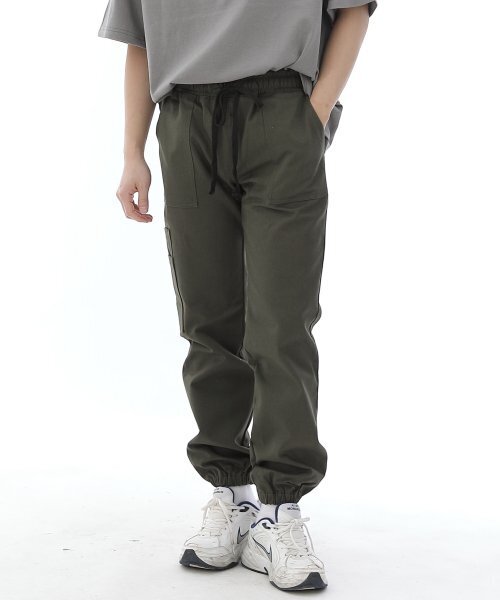SAINTCREW（セントクルー）の「ストレートツーレイヤーカーゴジョガーパンツ ST2-309CJ カーキ（スウェットパンツ・メンズ・その他・SMALL/MEDIUM/LARGE/X-LARGE）」の2枚目の写真
