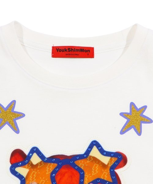 YOUK SHIM WON(ユクシムウォン)の「カラフルTシャツ F ホワイトケドンイ(Tシャツ/カットソー・レディース・その他・FREE)」の3枚目の写真