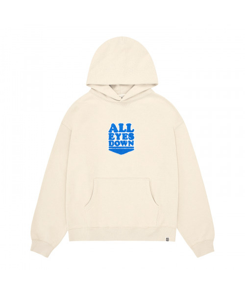 ALL EYES DOWN(オール アイズ ダウン)の「CHENILLE EMBLEM HOODIE(Beige)(パーカー・レディース・その他・MEDIUM)」の1枚目の写真