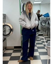 LLL DESIGN STUDIO（lllデザインスタジオ）の「Hooded Light Fleece-Lined Jacket_Silver Gray（その他アウター）」