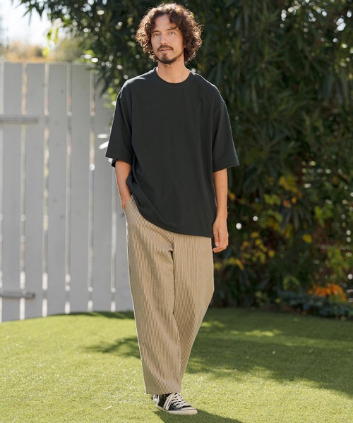 CAMBIO(カンビオ)の「mt10145- Span Fraise Drawstring Hem Tee オーバーサイズTシャツ(S60526cmb)(Tシャツ/カットソー・メンズ・ブラック/ホワイト/チャコール・S/M/L)」の11枚目の写真