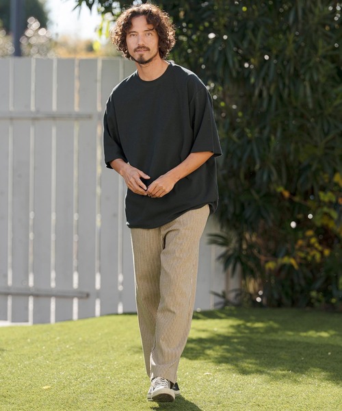 CAMBIO(カンビオ)の「mt10145- Span Fraise Drawstring Hem Tee オーバーサイズTシャツ(S60526cmb)(Tシャツ/カットソー・メンズ・ブラック/ホワイト/チャコール・S/M/L)」の12枚目の写真