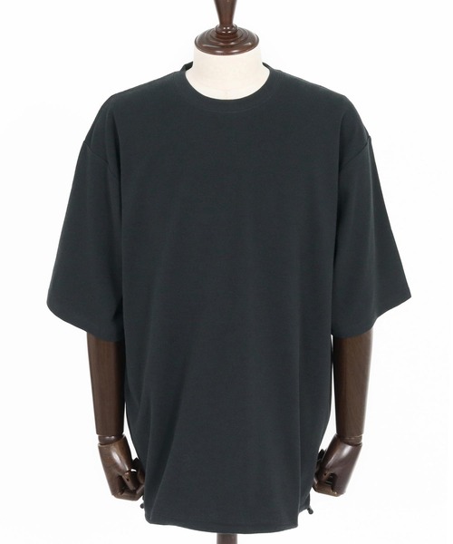 CAMBIO(カンビオ)の「mt10145- Span Fraise Drawstring Hem Tee オーバーサイズTシャツ(S60526cmb)(Tシャツ/カットソー・メンズ・ブラック/ホワイト/チャコール・S/M/L)」の18枚目の写真