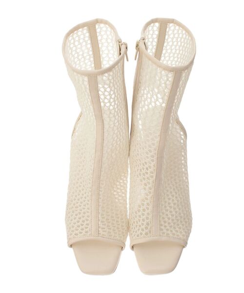MERCURYDUO(マーキュリーデュオ)の「ラメメッシュブーツ(ブーツ・レディース・オフホワイト/ライトグレー・38/36)」の6枚目の写真