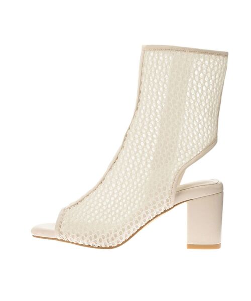 MERCURYDUO(マーキュリーデュオ)の「ラメメッシュブーツ(ブーツ・レディース・オフホワイト/ライトグレー・38/36)」の7枚目の写真