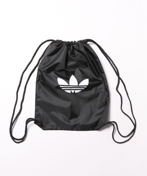 adidas アディダス U ADICOLOR GYMSACK バッグ JX0229 BLACK/WHITE