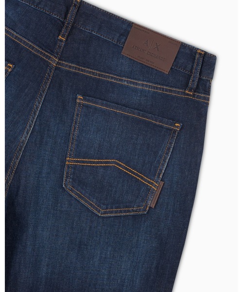 ARMANI EXCHANGE(アルマーニエクスチェンジ)の「【A|X アルマーニ エクスチェンジ】ダークブルーウォッシュ デニムパンツ_J13 SLIM(デニムパンツ・メンズ・ダークブルー・28inch/29inch/30inch/31inch/32inch/33inch/34inch)」の3枚目の写真