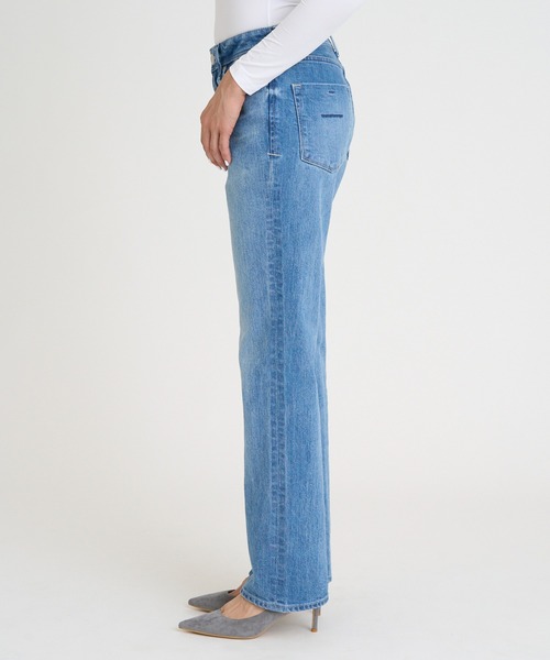 YANUK(ヤヌーク)の「スリムストレート"ANNETTE"(デニムパンツ・レディース・ブルー・21inch/22inch/23inch/24inch/25inch/27inch/26inch)」の2枚目の写真