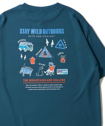 GERRY（ジェリー）の「【GERRY ジェリー】冷感ポンチバックプリントクルーネックTシャツ   グラフィックプリントクルーネックTシャツ（Tシャツ/カットソー）」