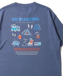 GERRY（ジェリー）の「【GERRY ジェリー】冷感ポンチバックプリントクルーネックTシャツ   グラフィックプリントクルーネックTシャツ（Tシャツ/カットソー）」