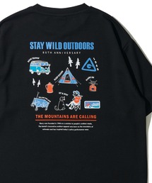 GERRY（ジェリー）の「【GERRY ジェリー】冷感ポンチバックプリントクルーネックTシャツ   グラフィックプリントクルーネックTシャツ（Tシャツ/カットソー）」