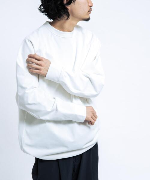 EKAL（エカル）の「DRY OUT BALOON FIT LONG-SLEEVE T-shirts（Tシャツ/カットソー・メンズ・ホワイト/ネイビー/チャコールグレー・LARGE/MEDIUM）」の19枚目の写真