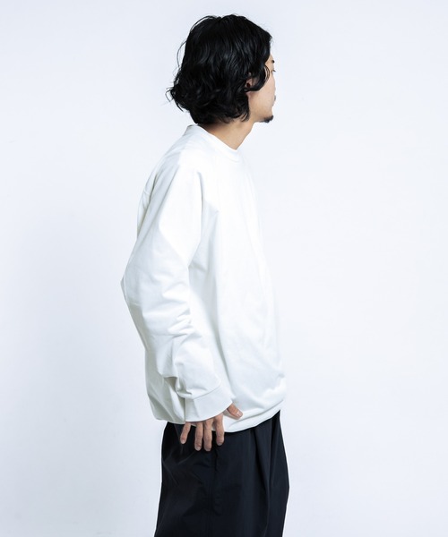 EKAL（エカル）の「DRY OUT BALOON FIT LONG-SLEEVE T-shirts（Tシャツ/カットソー・メンズ・ホワイト/ネイビー/チャコールグレー・LARGE/MEDIUM）」の6枚目の写真