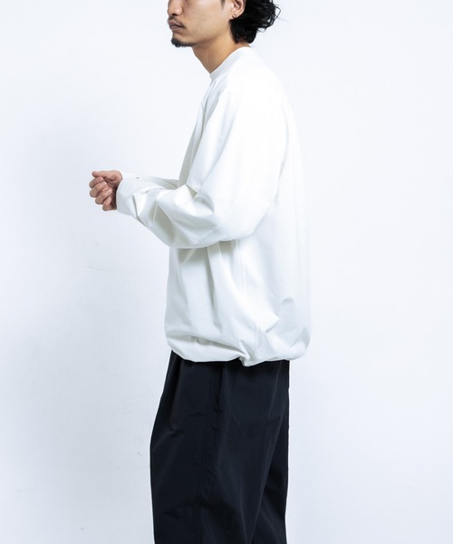 EKAL（エカル）の「DRY OUT BALOON FIT LONG-SLEEVE T-shirts（Tシャツ/カットソー・メンズ・ホワイト/ネイビー/チャコールグレー・LARGE/MEDIUM）」の8枚目の写真