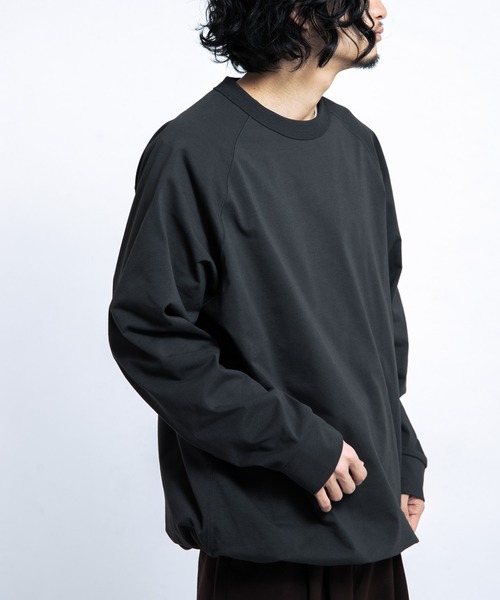 EKAL（エカル）の「DRY OUT BALOON FIT LONG-SLEEVE T-shirts（Tシャツ/カットソー・メンズ・ホワイト/ネイビー/チャコールグレー・LARGE/MEDIUM）」の12枚目の写真