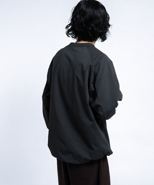EKAL（エカル）の「DRY OUT BALOON FIT LONG-SLEEVE T-shirts（Tシャツ/カットソー・メンズ・ホワイト/ネイビー/チャコールグレー・LARGE/MEDIUM）」の14枚目の写真