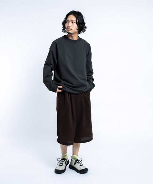 EKAL（エカル）の「DRY OUT BALOON FIT LONG-SLEEVE T-shirts（Tシャツ/カットソー・メンズ・ホワイト/ネイビー/チャコールグレー・LARGE/MEDIUM）」の15枚目の写真
