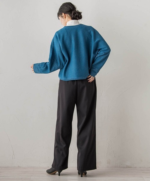 Droite lautreamont（ドロワットロートレアモン）の「裏起毛ボンディングパンツ≪手洗い可能≫（その他パンツ・レディース・チャコールグレー/ブラック・M/S）」の20枚目の写真