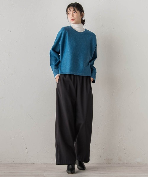 Droite lautreamont（ドロワットロートレアモン）の「裏起毛ボンディングパンツ≪手洗い可能≫（その他パンツ・レディース・チャコールグレー/ブラック・M/S）」の21枚目の写真