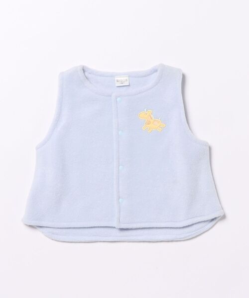 nino（ニノ）の「うまフリースベスト（ベスト・キッズ・ブラウン/グレー/ブルー・80ｃｍ/90cm）」の3枚目の写真