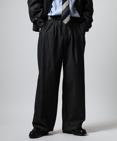 SUGGESTION(サジェッション)の「SUGGESTION ワンタックワイドパンツ(その他パンツ・メンズ・ブラック系/ブラウン/ブラック/ブルー・M/L)」の8枚目の写真