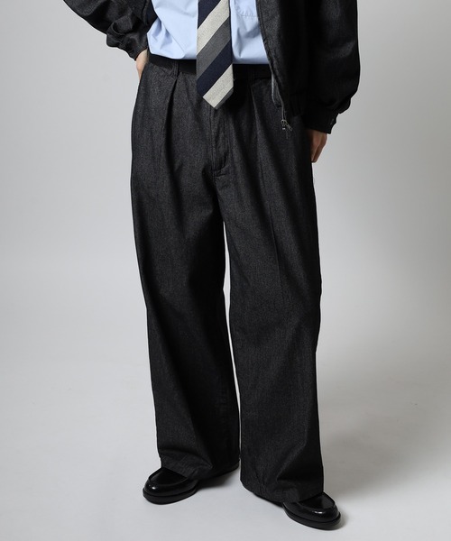 SUGGESTION(サジェッション)の「SUGGESTION ワンタックワイドパンツ(その他パンツ・メンズ・ブラック系/ブラウン/ブラック/ブルー・M/L)」の11枚目の写真