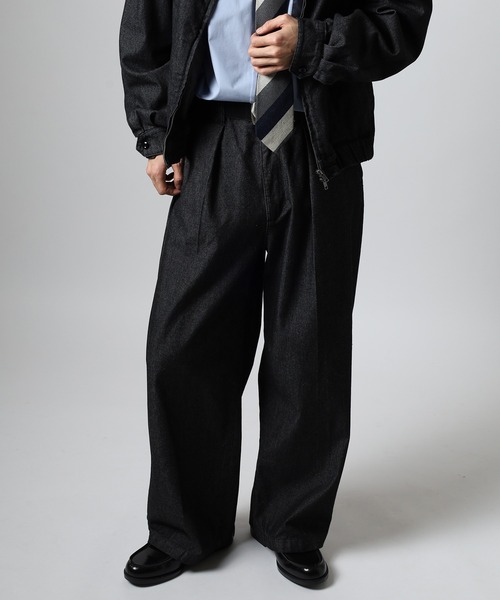 SUGGESTION(サジェッション)の「SUGGESTION ワンタックワイドパンツ(その他パンツ・メンズ・ブラック系/ブラウン/ブラック/ブルー・M/L)」の12枚目の写真
