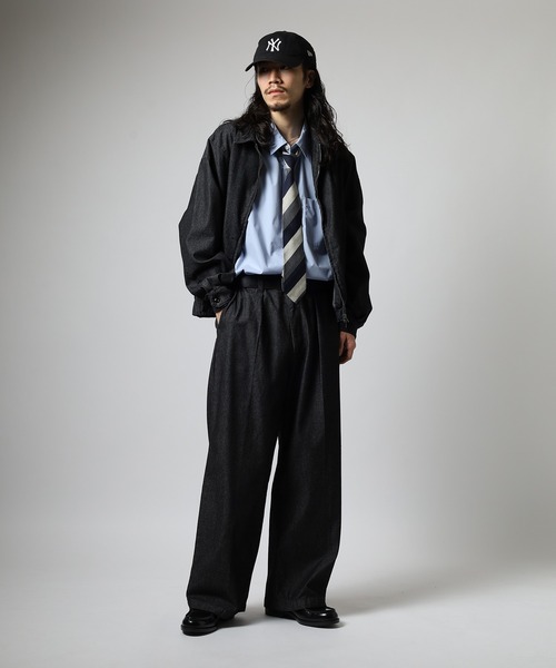 SUGGESTION(サジェッション)の「SUGGESTION ワンタックワイドパンツ(その他パンツ・メンズ・ブラック系/ブラウン/ブラック/ブルー・M/L)」の13枚目の写真