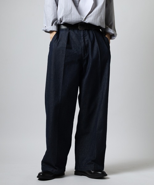 SUGGESTION(サジェッション)の「SUGGESTION ワンタックワイドパンツ(その他パンツ・メンズ・ブラック系/ブラウン/ブラック/ブルー・M/L)」の21枚目の写真