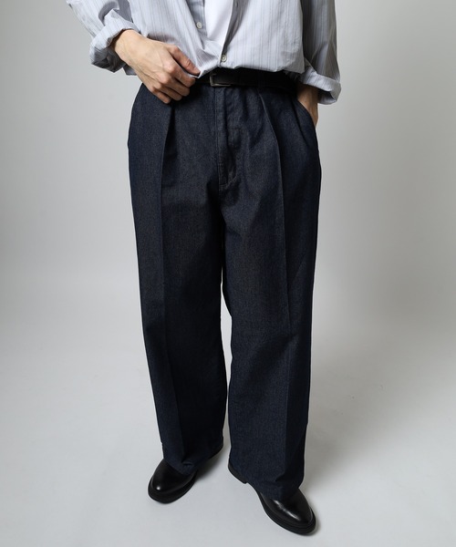 SUGGESTION(サジェッション)の「SUGGESTION ワンタックワイドパンツ(その他パンツ・メンズ・ブラック系/ブラウン/ブラック/ブルー・M/L)」の22枚目の写真