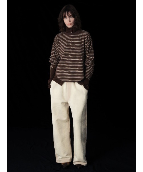 ELCHELE(エルチェレ)の「BLEACH DYE SWEAT PANTS(スウェットパンツ・レディース・グレー/ブラック/ベージュ・36/38)」の11枚目の写真