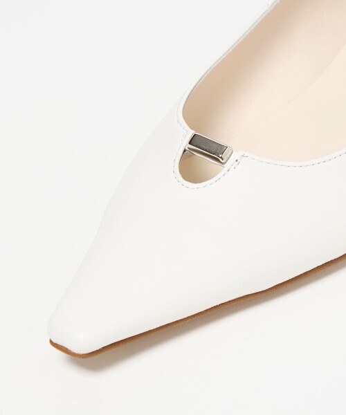 ODETTE E ODILE（オデットエオディール）の「レクタングルメタル フラット20↑（パンプス・レディース・オフホワイト/ブラック/モカ・22cm/22.5cm/23cm/23.5cm/24cm/24.5cm/25cm）」の19枚目の写真