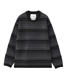 styles（スタイルス）の「WHITE MOUNTAINEERING STRIPE JACQUARD PULLOVER WM2473603（ニット/セーター）」