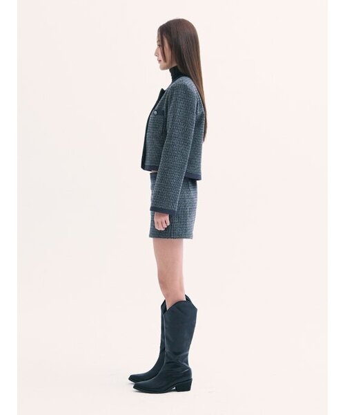 BABLETWO(ビーエイブルトゥー)の「Leona tweed skirt CHARCOLE(スカート・レディース・その他・ONE SIZE)」の6枚目の写真