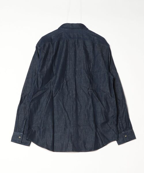 BANANA REPUBLIC FACTORY STORE(バナナリパブリック ファクトリーストア)の「BANANA REPUBLIC FACTORY STORE スタンダードフィット ヴィンテージ デニムシャツ(シャツ/ブラウス・メンズ・インディゴブルー/イエロー・M/L/S/XL)」の3枚目の写真