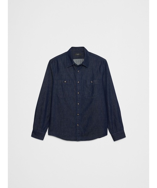 BANANA REPUBLIC FACTORY STORE(バナナリパブリック ファクトリーストア)の「BANANA REPUBLIC FACTORY STORE スタンダードフィット ヴィンテージ デニムシャツ(シャツ/ブラウス・メンズ・インディゴブルー/イエロー・M/L/S/XL)」の6枚目の写真