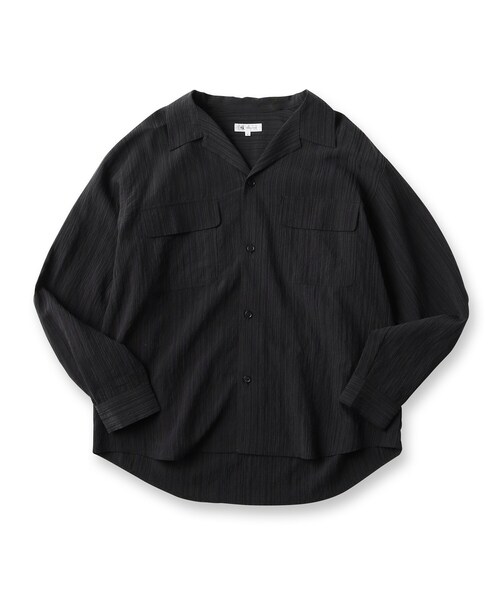 tk.TAKEO KIKUCHI（ティーケータケオキクチ）の「シアーストライプシャツ（シャツ/ブラウス・メンズ・ホワイト/ブラック・02/03）」の3枚目の写真