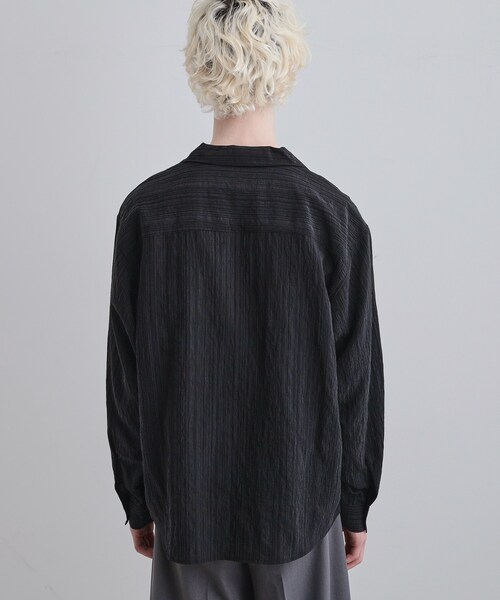 tk.TAKEO KIKUCHI（ティーケータケオキクチ）の「シアーストライプシャツ（シャツ/ブラウス・メンズ・ホワイト/ブラック・02/03）」の20枚目の写真