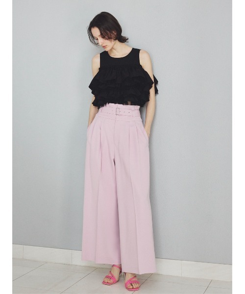 FRAY I.D(フレイアイディー)の「チュールコンビフリルティアードブラウス(シャツ/ブラウス・レディース・ブラック/ライトブルー/ホワイト・F)」の21枚目の写真