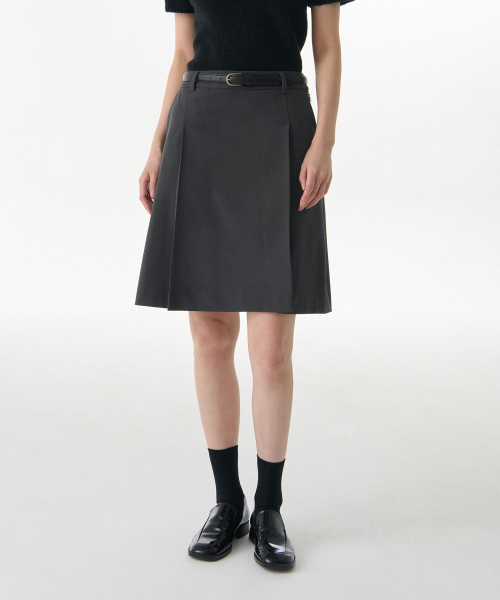 MUSINSA STANDARD WOMAN（ムシンサスタンダードウーマン）の「ウィメンズパネルスリットニーレングススカート[グレー]（スカート・レディース・その他・LARGE/MEDIUM/SMALL/X-SMALL）」の9枚目の写真