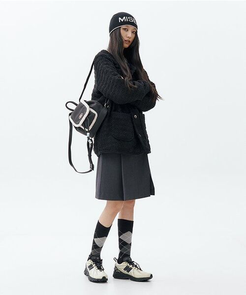 MUSINSA STANDARD WOMAN（ムシンサスタンダードウーマン）の「ウィメンズパネルスリットニーレングススカート[グレー]（スカート・レディース・その他・LARGE/MEDIUM/SMALL/X-SMALL）」の2枚目の写真