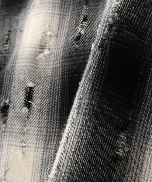 DANKE SCHON（ダンケシェーン）の「DankeSchon/ダンケシェーン/DAMAGE OMBRE CHECK L/S SHIRTS（シャツ/ブラウス・レディース・ブラウン/ブラック・L/M）」の10枚目の写真