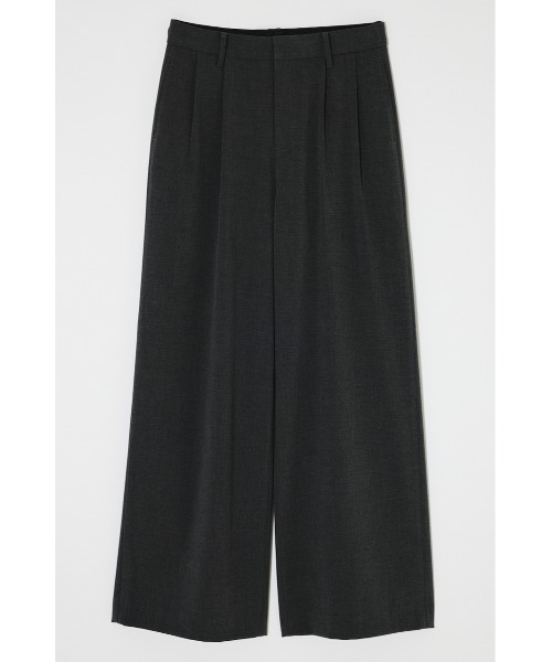 MOUSSY(マウジー)の「【26年SS新作】【セットアップ対応】TUCK WIDE トラウザーズ(その他パンツ・レディース・ネイビー/ライトベージュ/チャコールグレー・2/1)」の4枚目の写真