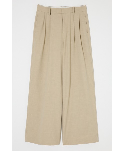 MOUSSY(マウジー)の「【26年SS新作】【セットアップ対応】TUCK WIDE トラウザーズ(その他パンツ・レディース・ネイビー/ライトベージュ/チャコールグレー・2/1)」の6枚目の写真