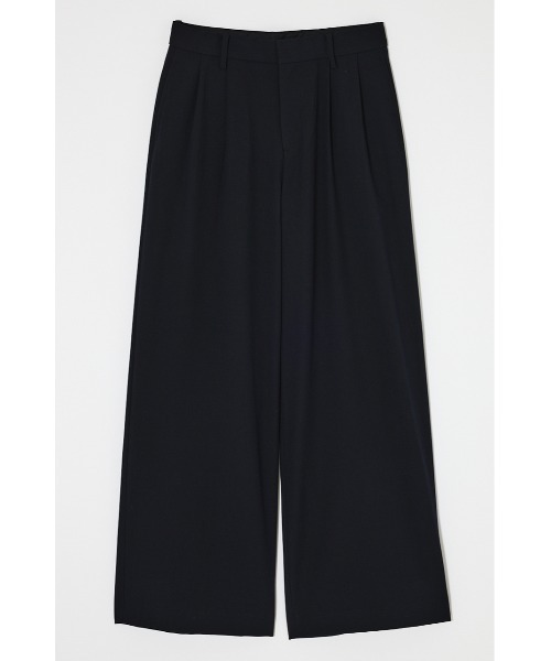 MOUSSY(マウジー)の「【26年SS新作】【セットアップ対応】TUCK WIDE トラウザーズ(その他パンツ・レディース・ネイビー/ライトベージュ/チャコールグレー・2/1)」の7枚目の写真