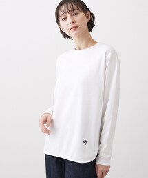 Dessin | 【洗える】シャツテールロングTシャツ(Tシャツ/カットソー)